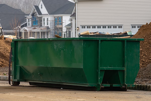 construction dumpsters have restrictions on hazardous materials, liquids, and electronics